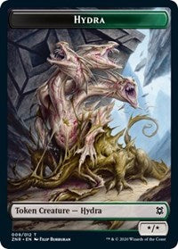 Hydra // Illusion Double-sided Token [Zendikar Rising Tokens] | Impulse Games and Hobbies