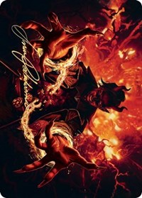 Tibalt's Trickery Art Card (Gold-Stamped Signature) [Kaldheim: Art Series] | Impulse Games and Hobbies