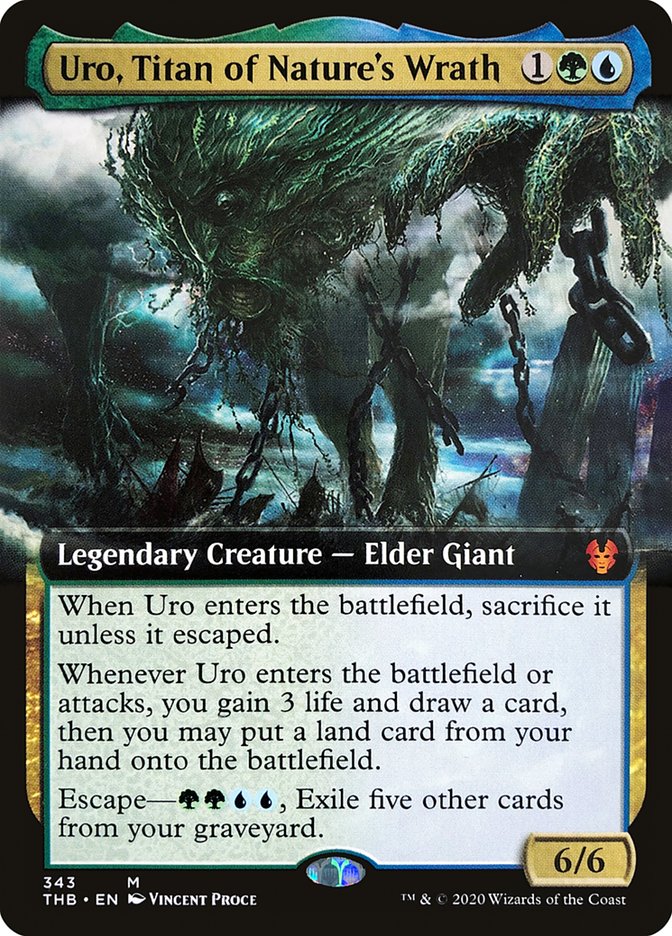 Uro, Titan of Nature's Wrath (Extended Art) [Theros Beyond Death] | Impulse Games and Hobbies