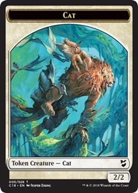 Cat // Soldier Double-sided Token [Commander 2018 Tokens] | Impulse Games and Hobbies