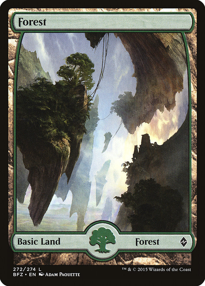 Forest (272) (Full Art) [Battle for Zendikar] | Impulse Games and Hobbies