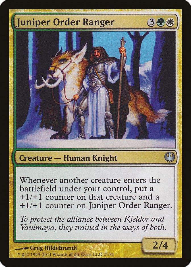 Juniper Order Ranger [Duel Decks: Knights vs. Dragons] | Impulse Games and Hobbies