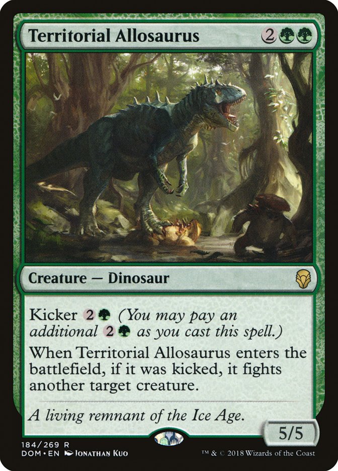 Territorial Allosaurus [Dominaria] | Impulse Games and Hobbies