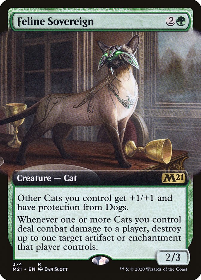 Feline Sovereign (Extended Art) [Core Set 2021] | Impulse Games and Hobbies