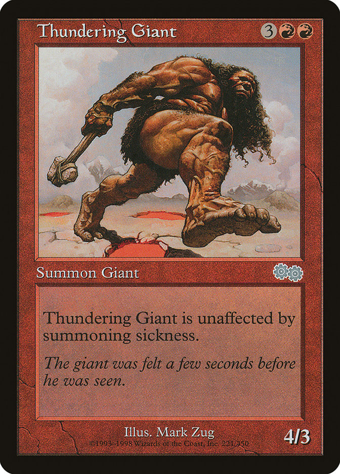 Thundering Giant [Urza's Saga] | Impulse Games and Hobbies