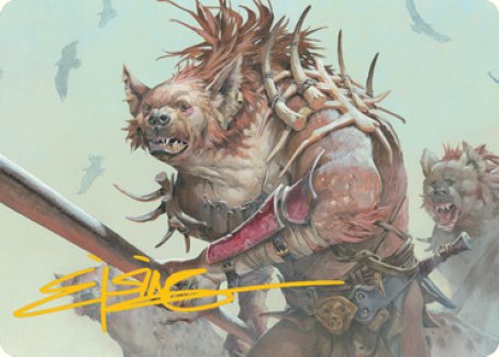 Gnoll Art Card (Gold-Stamped Signature) [Dungeons & Dragons: Adventures in the Forgotten Realms Art Series] | Impulse Games and Hobbies