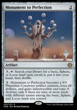 Monument to Perfection (Promo Pack) [Phyrexia: All Will Be One Promos] | Impulse Games and Hobbies