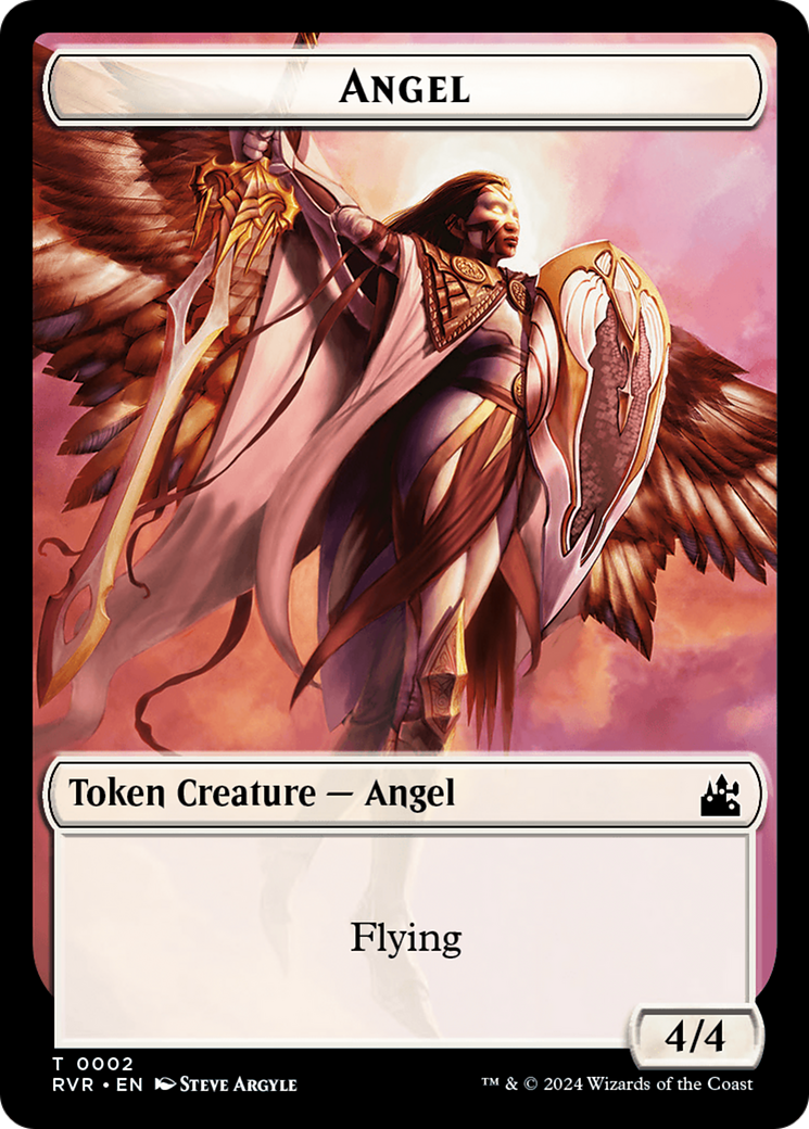Angel Token (0002) [Ravnica Remastered Tokens] | Impulse Games and Hobbies