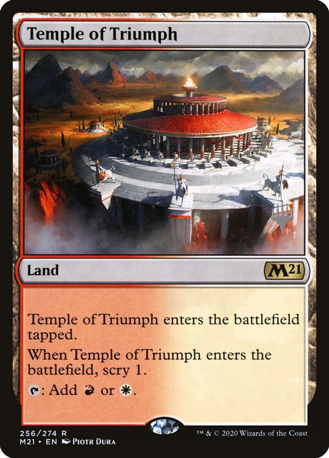 Temple of Triumph (Promo Pack) [Core Set 2021 Promos] | Impulse Games and Hobbies