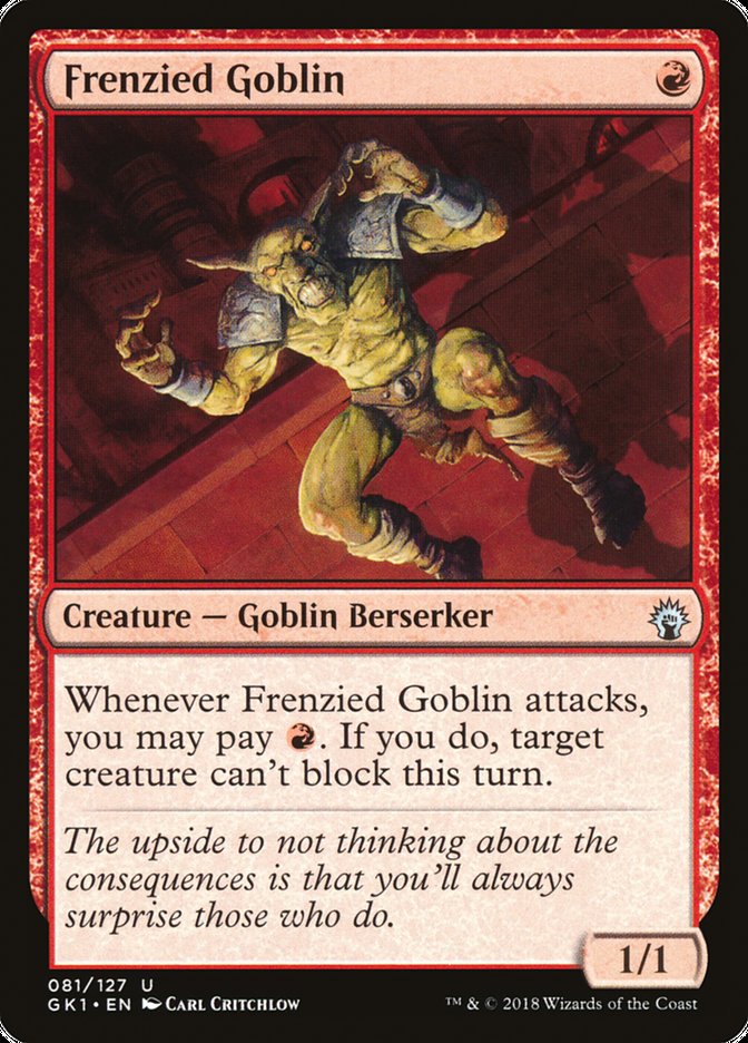 Frenzied Goblin [Guilds of Ravnica Guild Kit] | Impulse Games and Hobbies