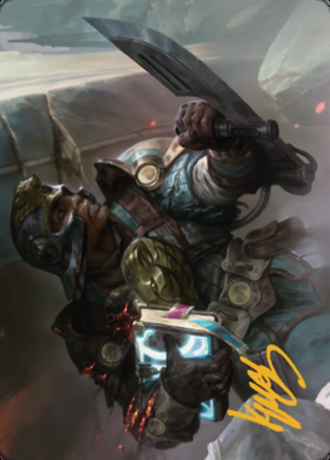 Retrieval Agent Art Card (Gold-Stamped Signature) [The Brothers' War Art Series] | Impulse Games and Hobbies