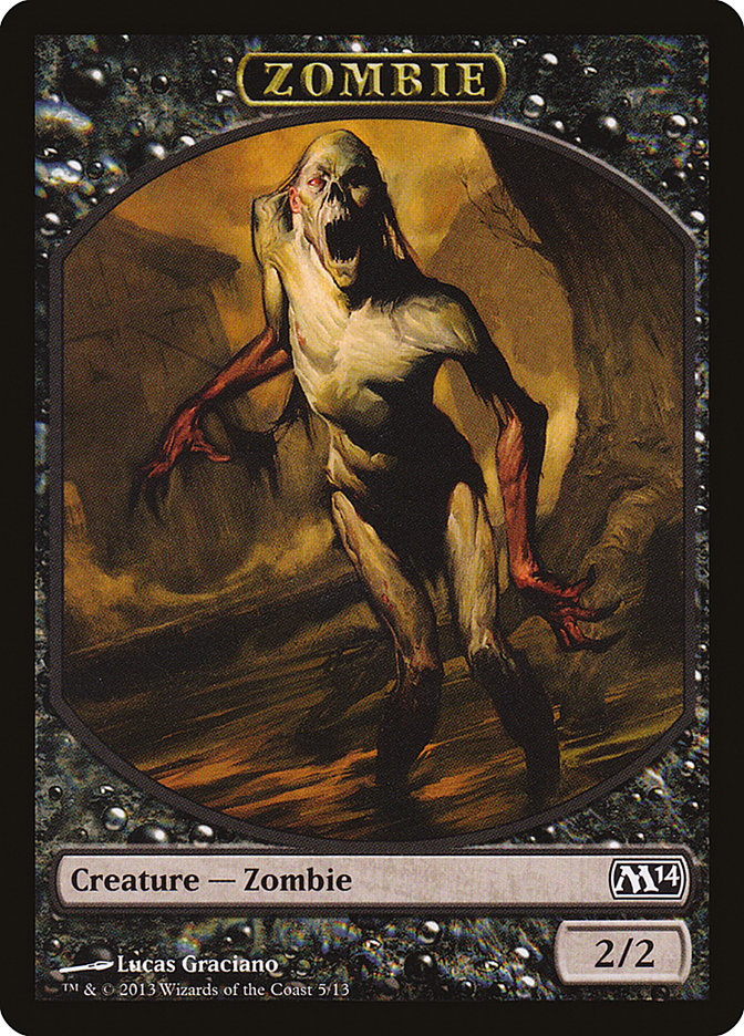 Zombie [Magic 2014 Tokens] | Impulse Games and Hobbies