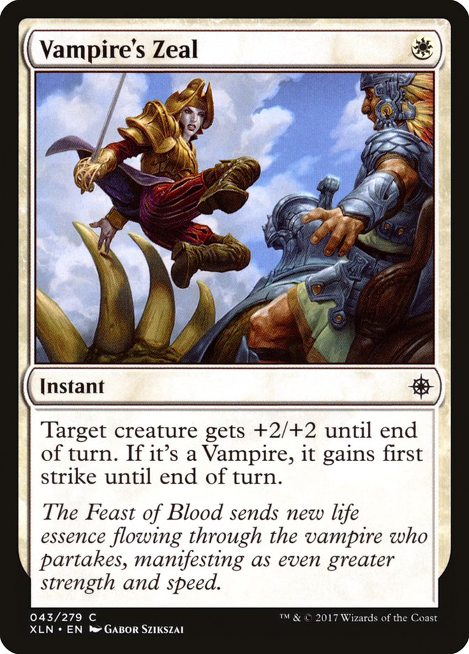 Vampire's Zeal [Ixalan] | Impulse Games and Hobbies