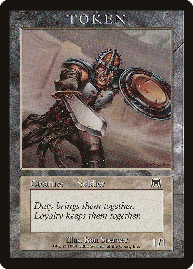 Soldier Token [Magic Player Rewards 2002] | Impulse Games and Hobbies