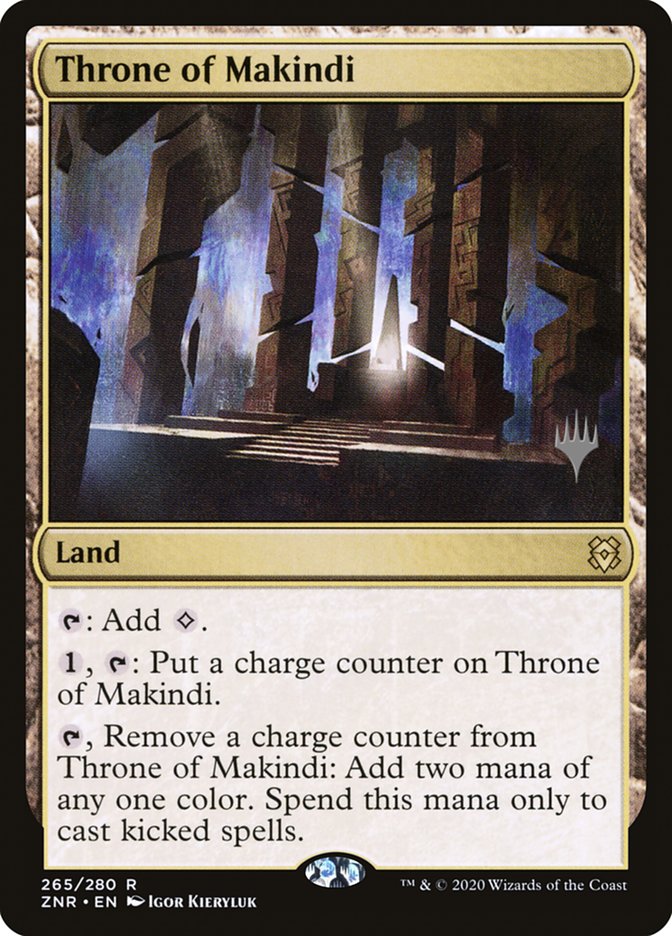 Throne of Makindi (Promo Pack) [Zendikar Rising Promos] | Impulse Games and Hobbies