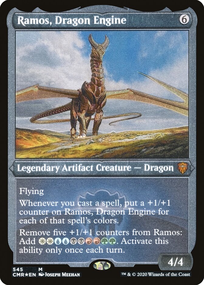 Ramos, Dragon Engine (Etched) [Commander Legends] | Impulse Games and Hobbies