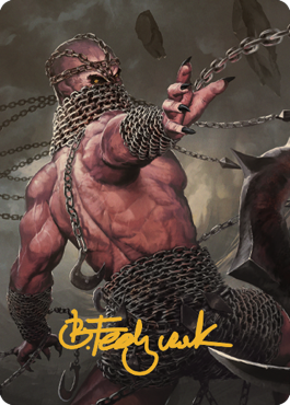 Chain Devil Art Card (Gold-Stamped Signature) [Commander Legends: Battle for Baldur's Gate Art Series] | Impulse Games and Hobbies