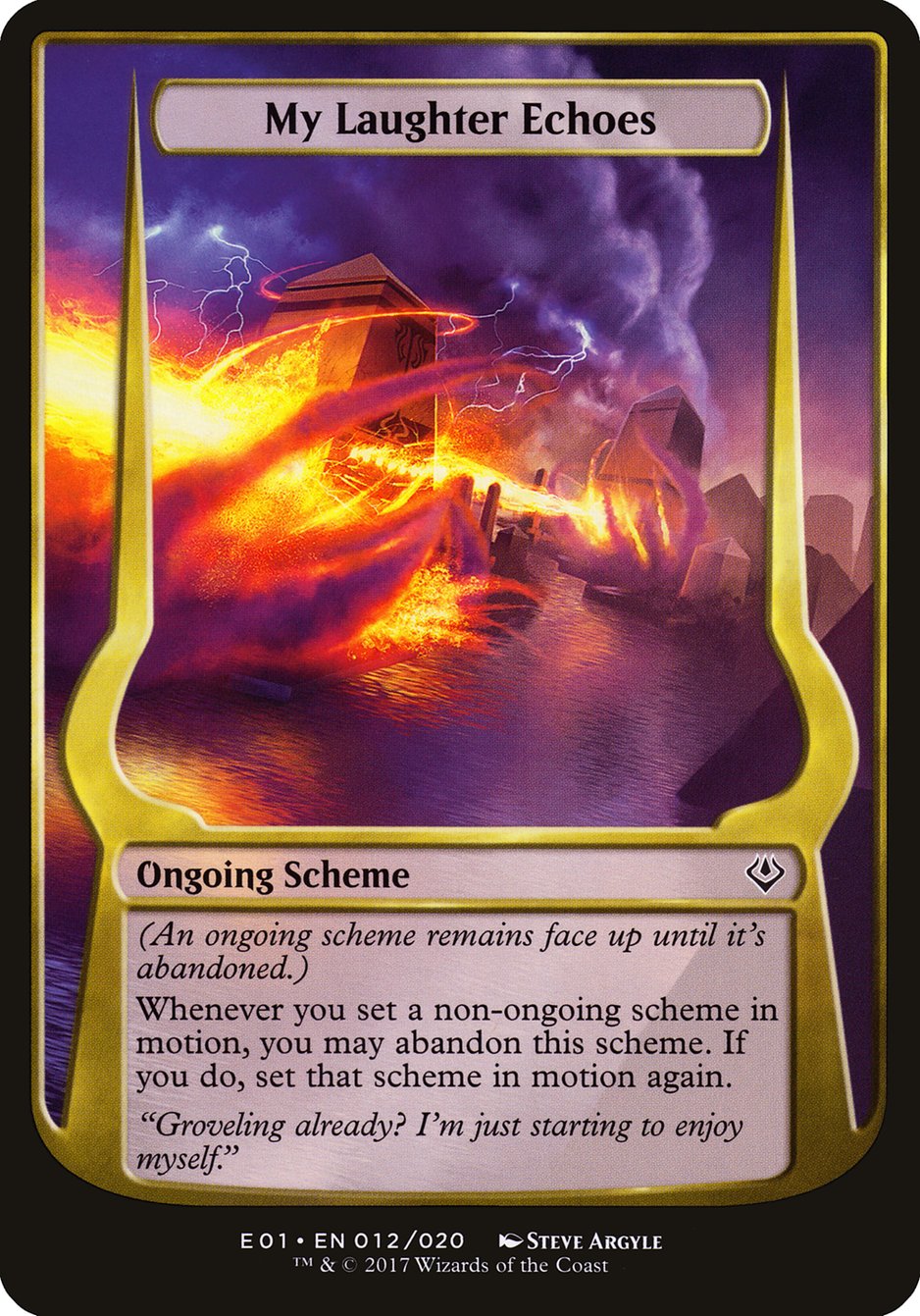 My Laughter Echoes (Schemes) [Archenemy: Nicol Bolas Schemes] | Impulse Games and Hobbies