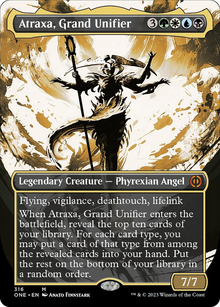 Atraxa, Grand Unifier (Borderless Ichor) [Phyrexia: All Will Be One] | Impulse Games and Hobbies