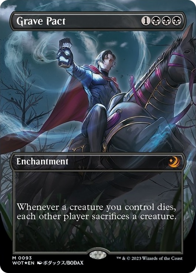 Grave Pact (Anime Borderless) (Confetti Foil) [Wilds of Eldraine: Enchanting Tales] | Impulse Games and Hobbies