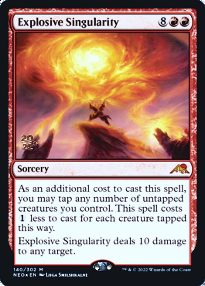 Explosive Singularity [Kamigawa: Neon Dynasty Prerelease Promos] | Impulse Games and Hobbies