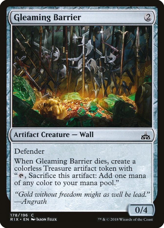 Gleaming Barrier [Rivals of Ixalan] | Impulse Games and Hobbies