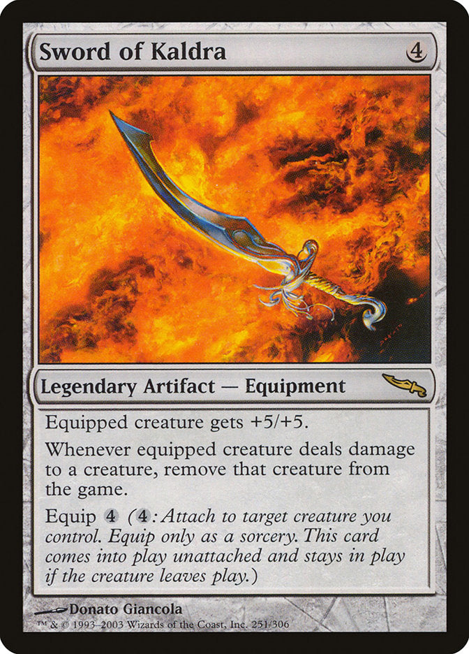 Sword of Kaldra [Mirrodin] | Impulse Games and Hobbies