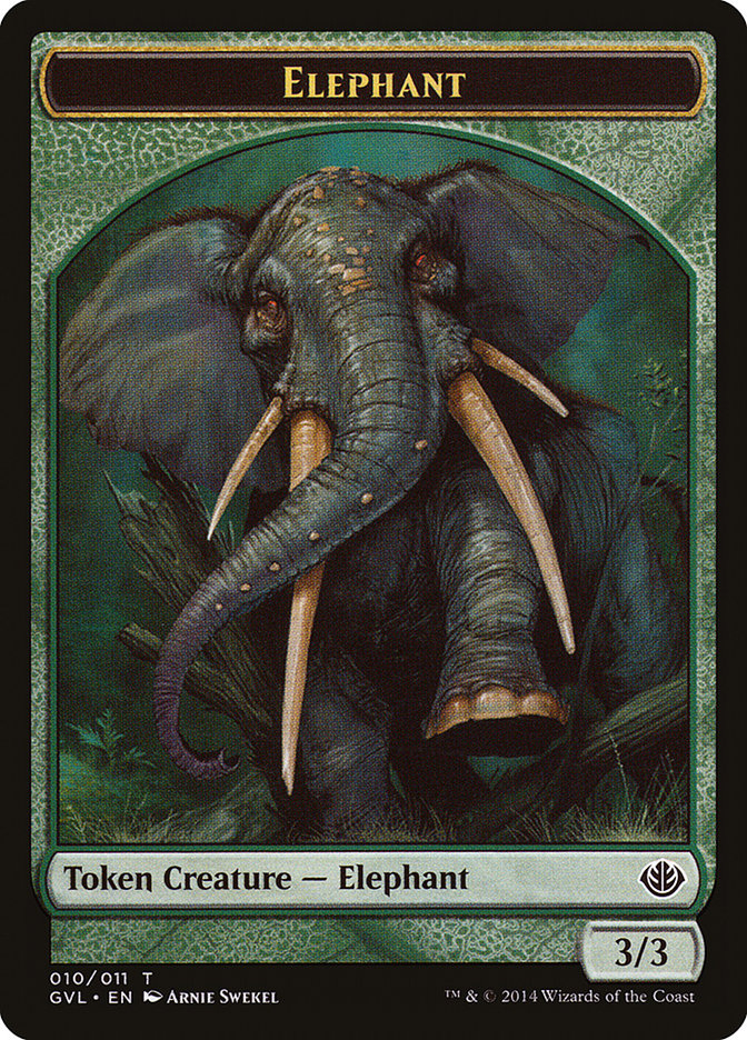 Elephant Token (Garruk vs. Liliana) [Duel Decks Anthology Tokens] | Impulse Games and Hobbies