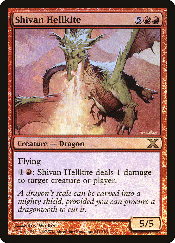 Shivan Hellkite (Premium Foil) [Tenth Edition] | Impulse Games and Hobbies