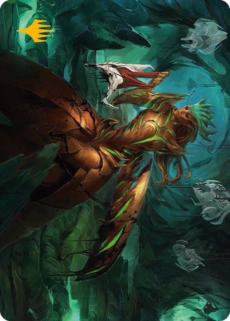 Glissa Sunslayer Art Card (Gold-Stamped Signature) [Phyrexia: All Will Be One Art Series] | Impulse Games and Hobbies