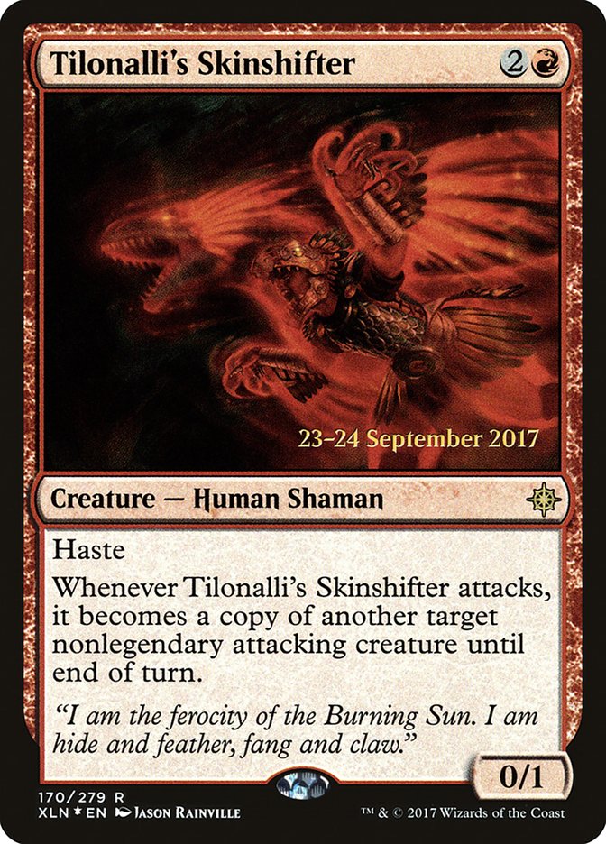 Tilonalli's Skinshifter [Ixalan Prerelease Promos] | Impulse Games and Hobbies