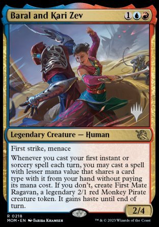 Baral and Kari Zev (Promo Pack) [March of the Machine Promos] | Impulse Games and Hobbies