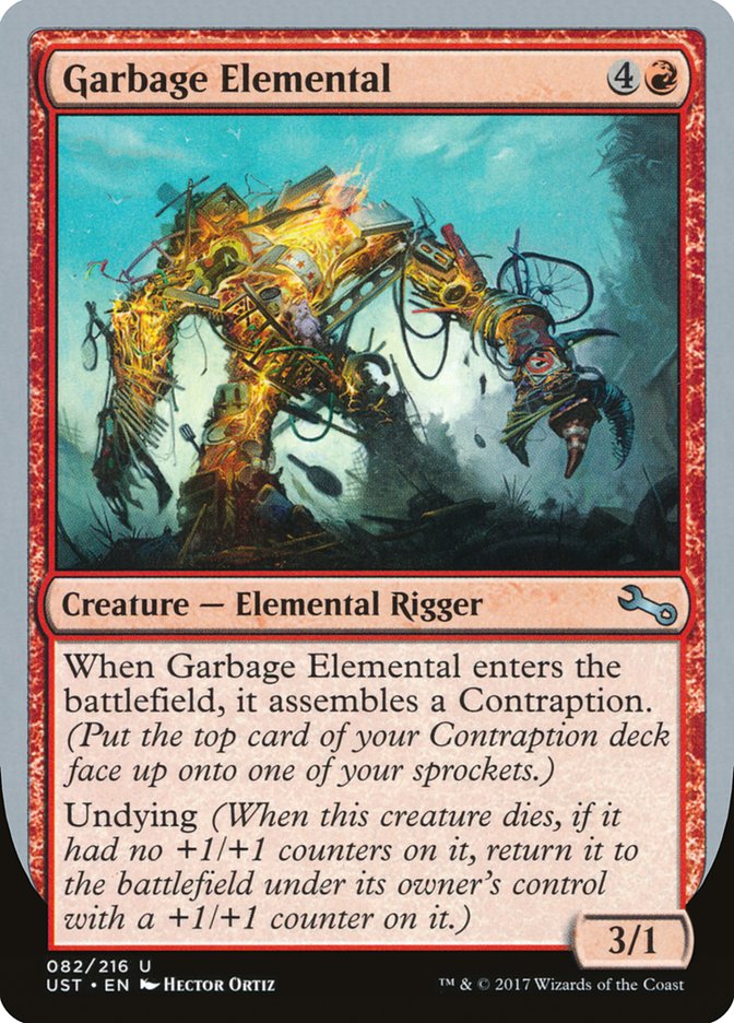 Garbage Elemental (3/1 Creature) [Unstable] | Impulse Games and Hobbies