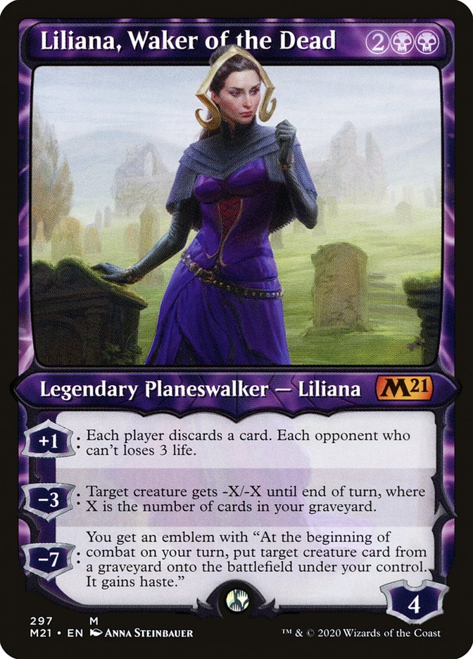 Liliana, Waker of the Dead (Showcase) [Core Set 2021] | Impulse Games and Hobbies