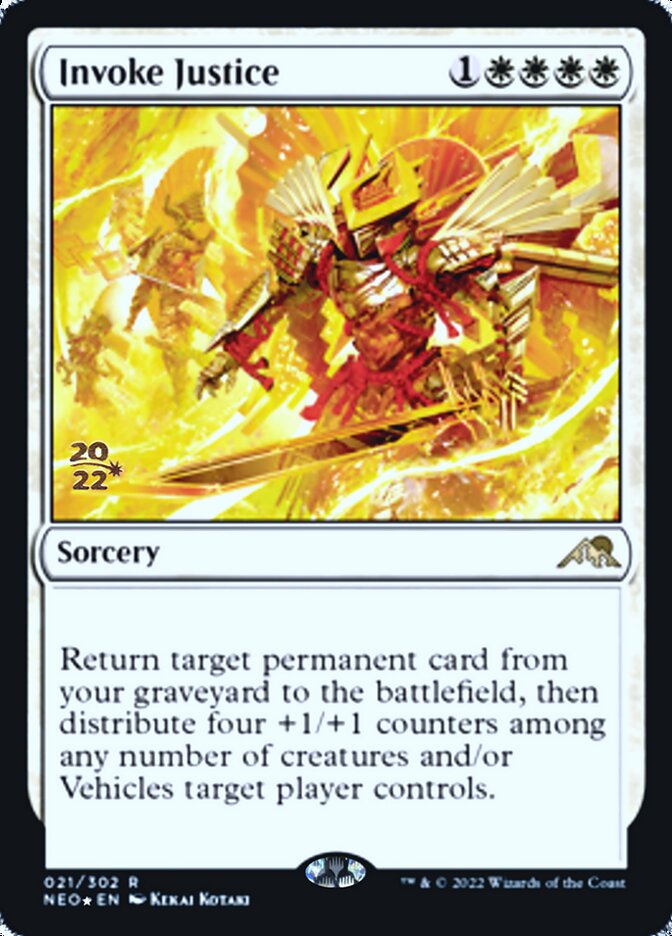 Invoke Justice [Kamigawa: Neon Dynasty Prerelease Promos] | Impulse Games and Hobbies