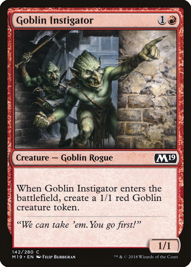 Goblin Instigator [Core Set 2019] | Impulse Games and Hobbies