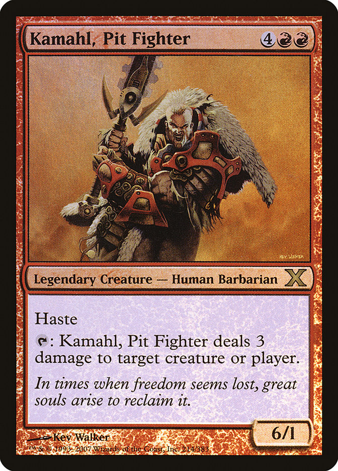Kamahl, Pit Fighter (Premium Foil) [Tenth Edition] | Impulse Games and Hobbies