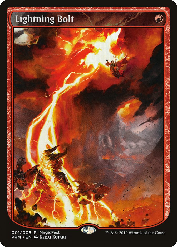 Lightning Bolt (Textless) [MagicFest 2019] | Impulse Games and Hobbies