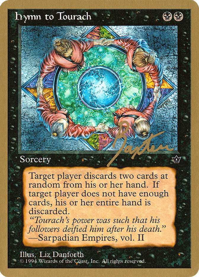 Hymn to Tourach (Circle) (George Baxter) [Pro Tour Collector Set] | Impulse Games and Hobbies