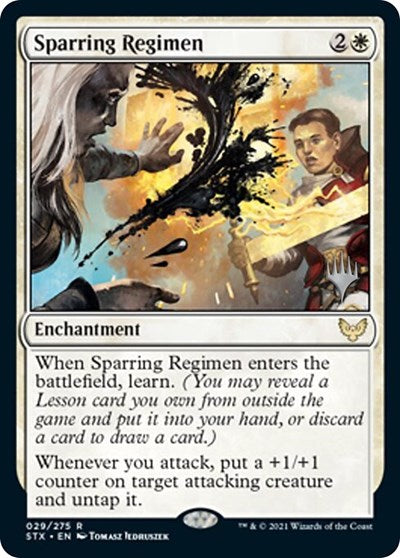 Sparring Regimen (Promo Pack) [Strixhaven: School of Mages Promos] | Impulse Games and Hobbies
