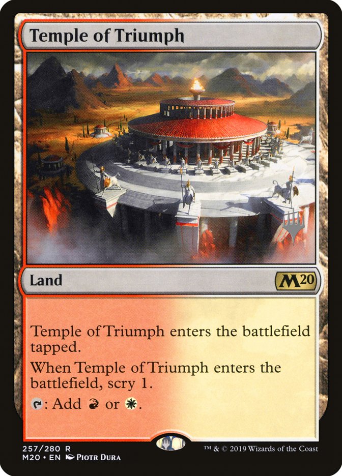 Temple of Triumph (Promo Pack) [Core Set 2020 Promos] | Impulse Games and Hobbies