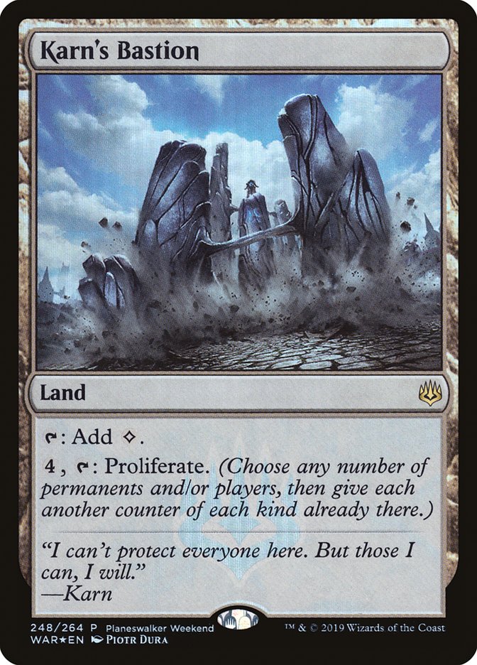 Karn's Bastion (Planeswalker Weekend) [War of the Spark Promos] | Impulse Games and Hobbies