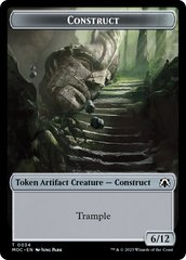 Phyrexian Golem // Construct Double-Sided Token [March of the Machine Commander Tokens] | Impulse Games and Hobbies