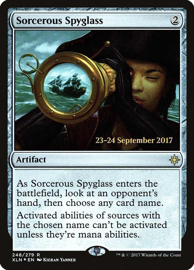 Sorcerous Spyglass [Ixalan Prerelease Promos] | Impulse Games and Hobbies