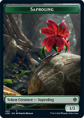 Saproling // Soldier Double-Sided Token [Starter Commander Decks] | Impulse Games and Hobbies