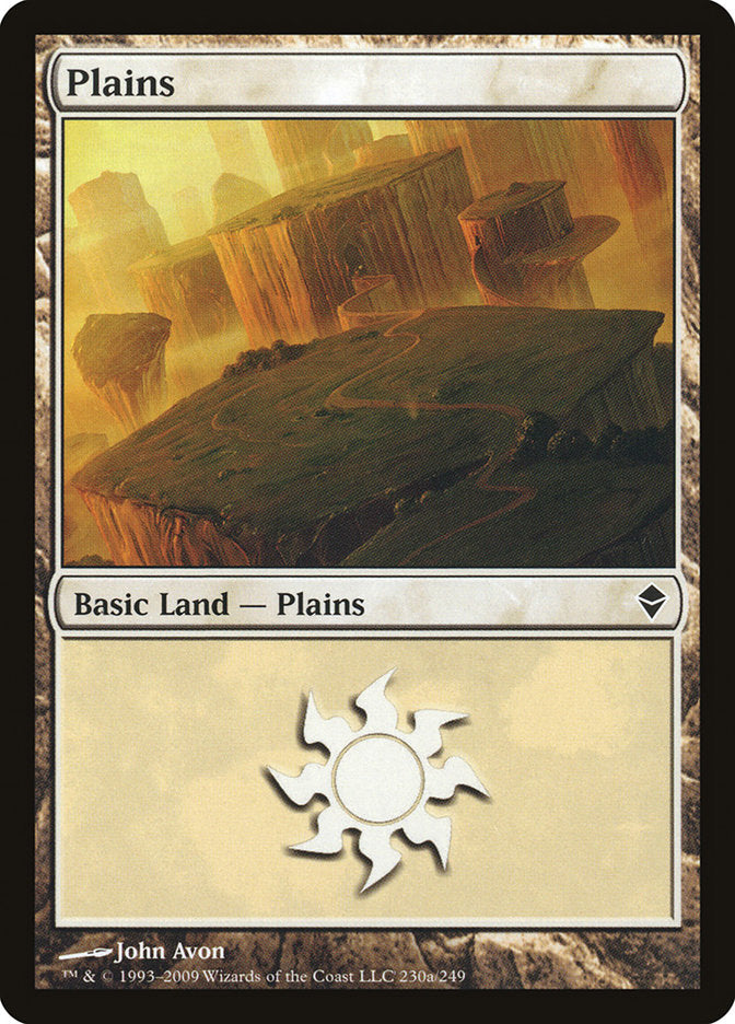 Plains (230a) [Zendikar] | Impulse Games and Hobbies