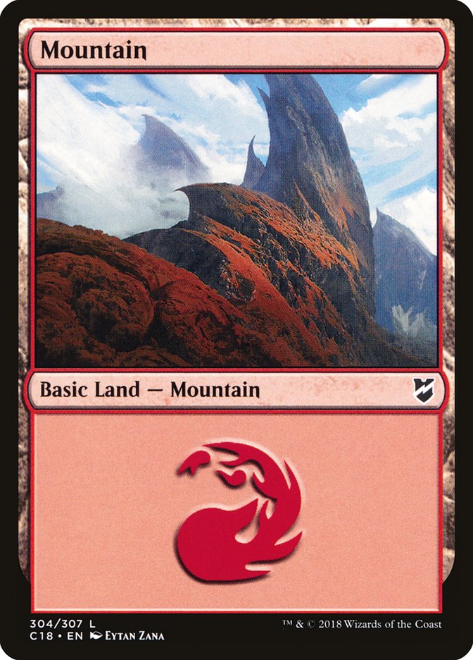 Mountain (304) [Commander 2018] | Impulse Games and Hobbies