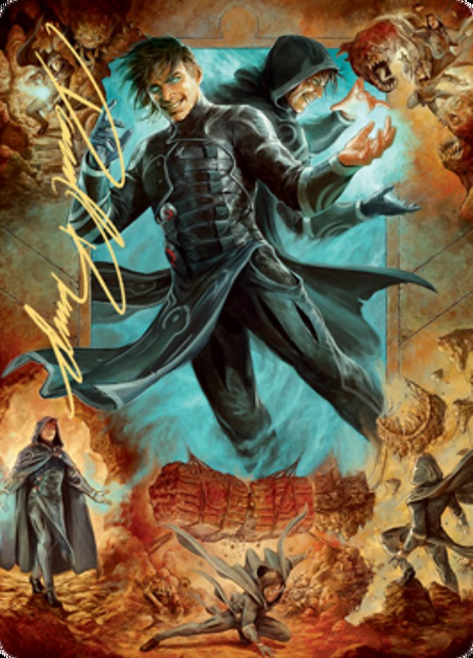 Jace, Mirror Mage 2 Art Card (Gold-Stamped Signature) [Zendikar Rising Art Series] | Impulse Games and Hobbies