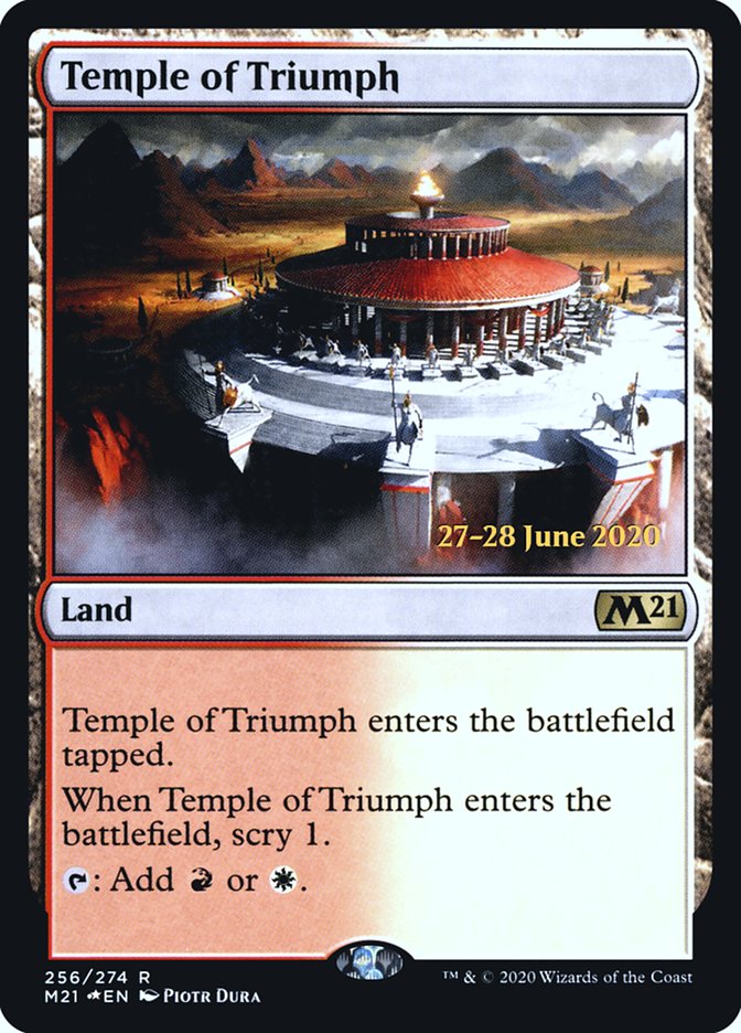 Temple of Triumph  [Core Set 2021 Prerelease Promos] | Impulse Games and Hobbies