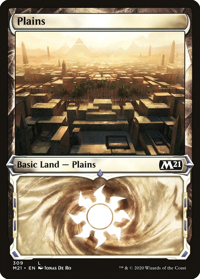 Plains (309) (Showcase) [Core Set 2021] | Impulse Games and Hobbies